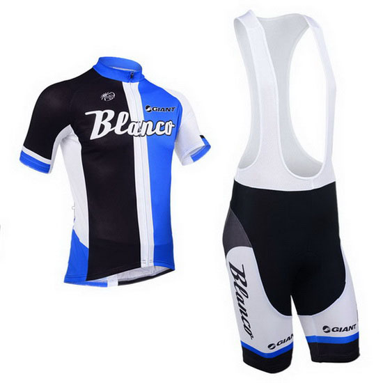 2013 Maillot Blanco Tirantes Mangas Cortas Negro Y Azul